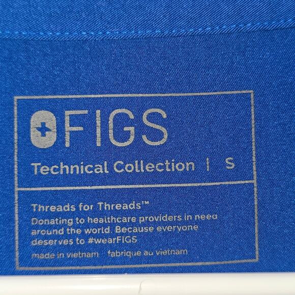 Figs Royal Blue Set Rafaela Oversized Top Zamora Jogger Pants Size S - Picture 11 of 16